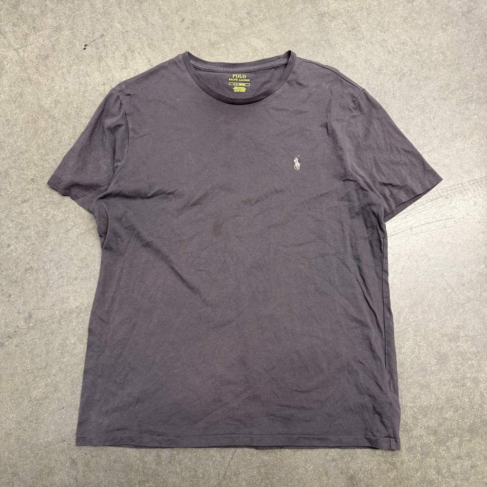 Polo Ralph Lauren Mens Large Charcoal Gray Short Sleeve Pony Logo T-Shirt